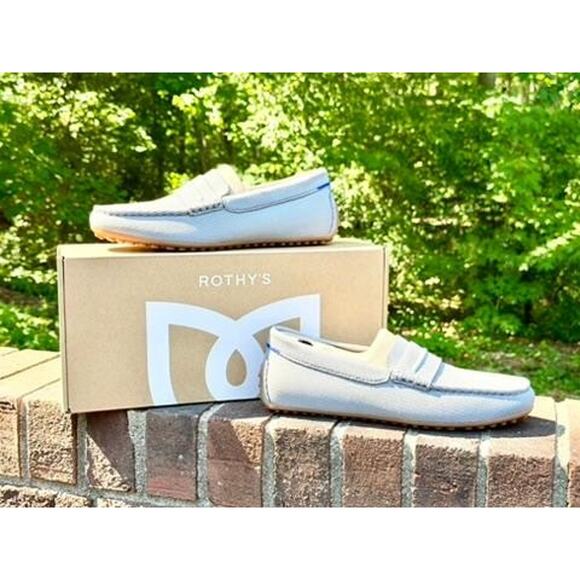 ROTHY\'S The Driving Loafer Falcon Gray Knit 10.5 Rothys The Driving Loafer Falcon Grey Knit Slip On Shoes  main image 3